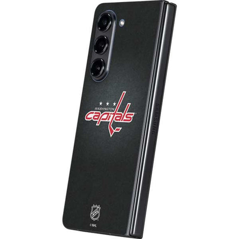 NHL Washington Capitals Black Background Galaxy Z Fold5 5G Skin